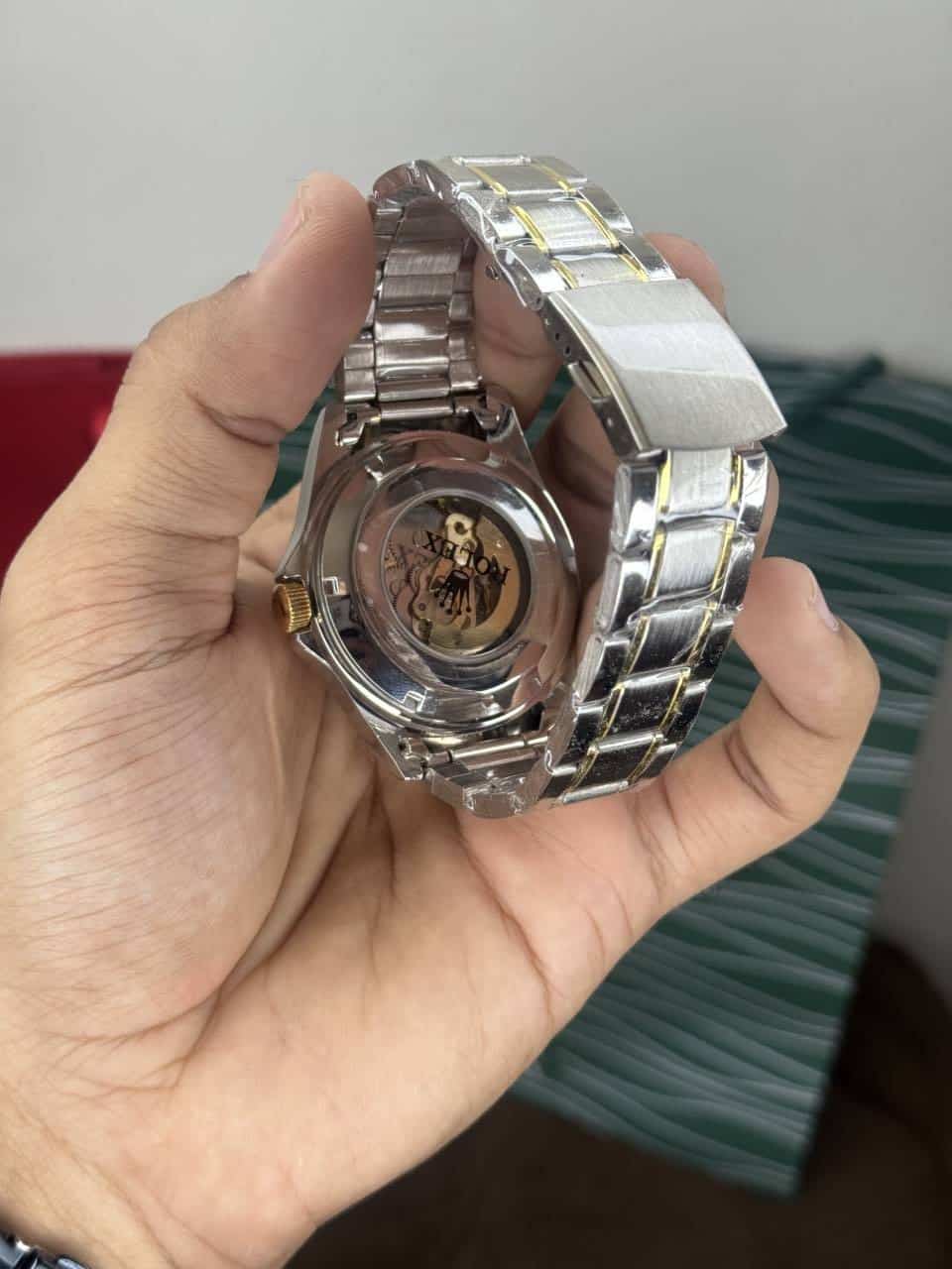 Role X Dual Tone With White Metal Automatic Premium Watch