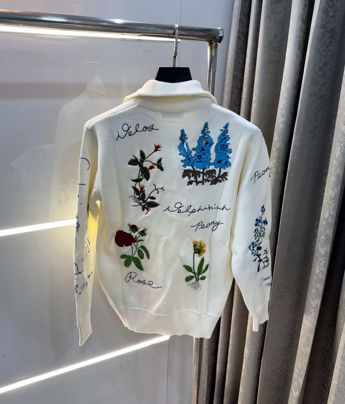 Christia n Dio r White Aujla Edition Imported Knitted Pull Over