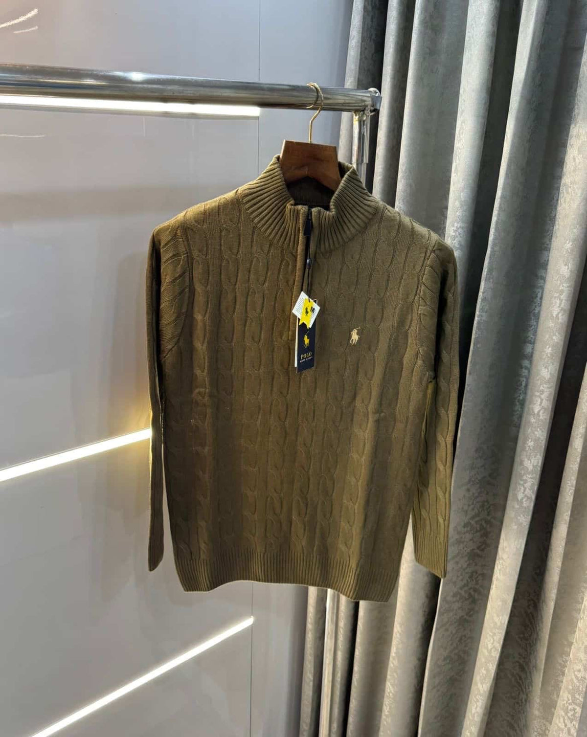 Ralph Laure n Beige elbow Print Premium Sweatshirt
