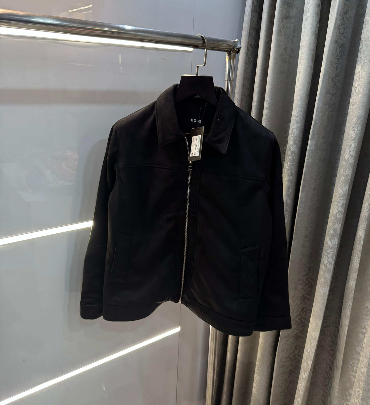 Hugo bos s Black Imported Sweado Bomber Jacket