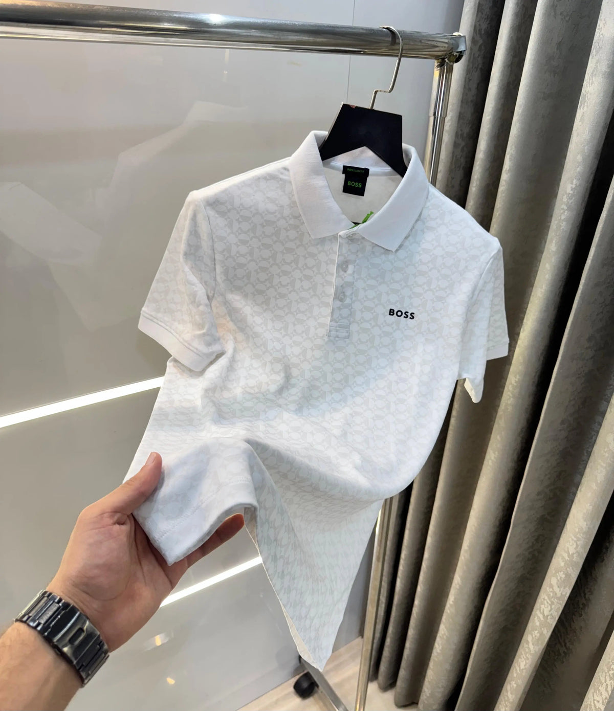 Hugo bos s White monogarm Premium T-Shirt