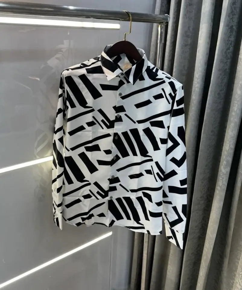 Rare Rabbit White Design Imported Shirt