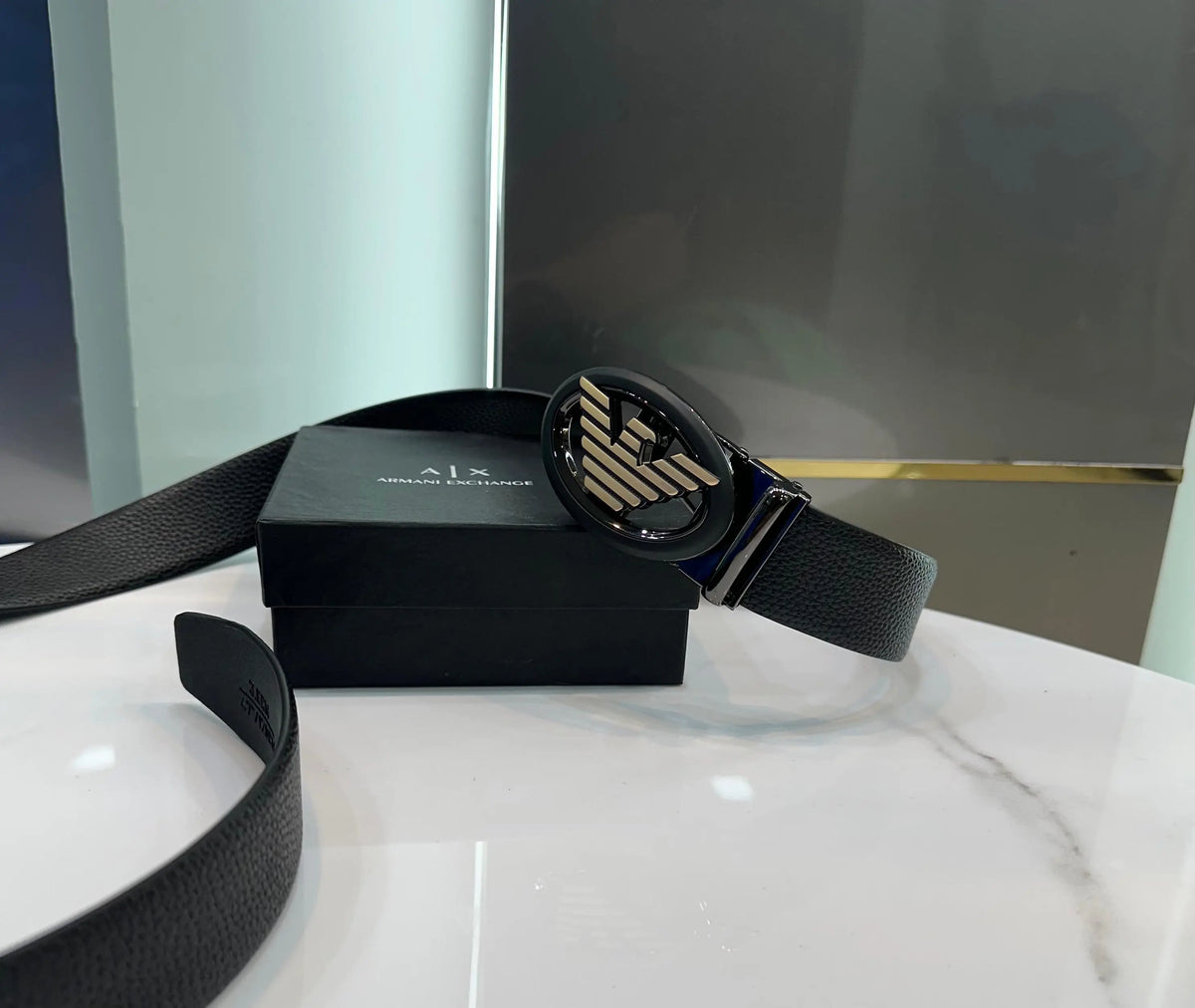 Arman i Exchang e Black Gold Premium Imported Belt Ea552