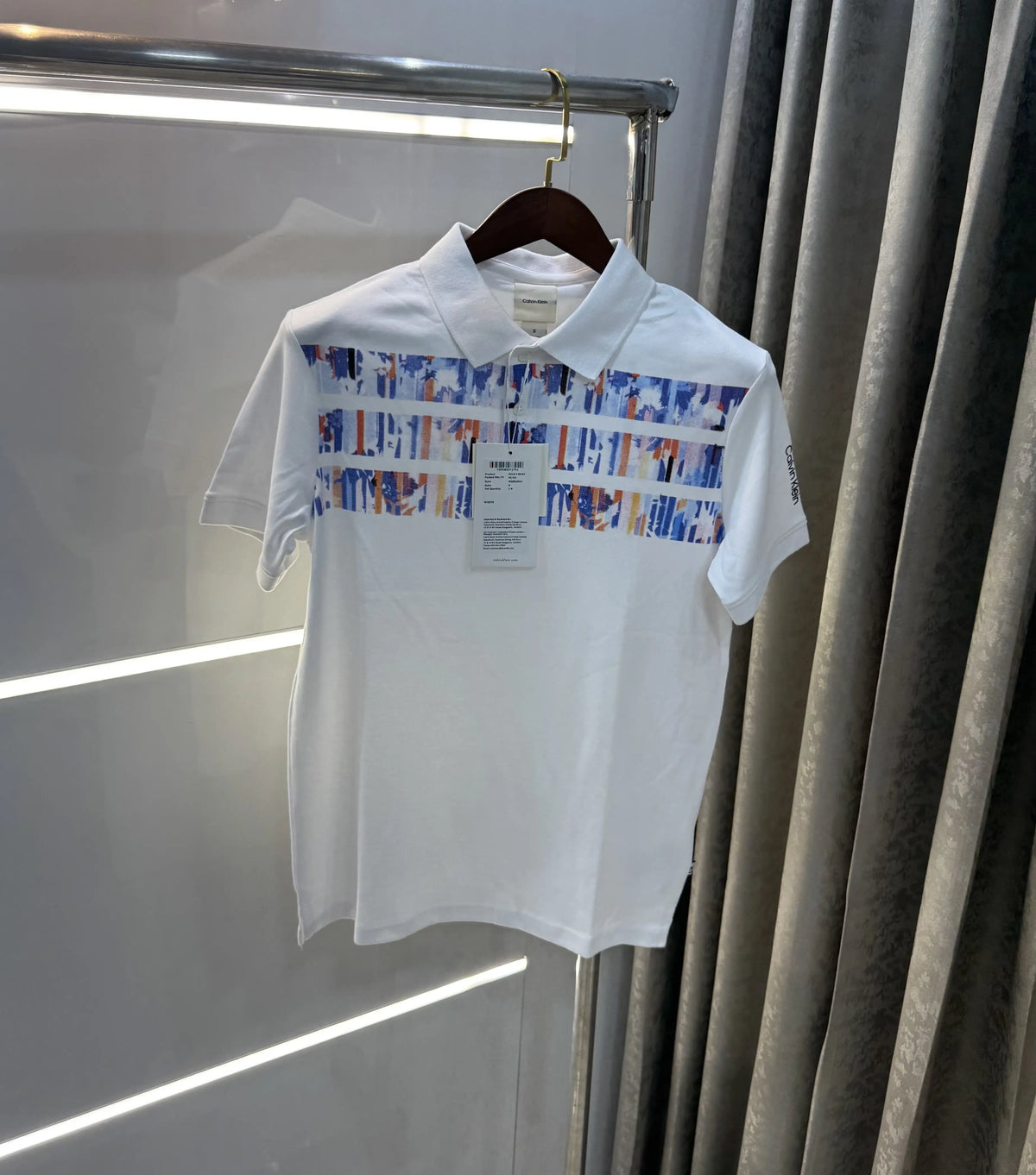 Calvin Klein White Premium Polo T-Shirt