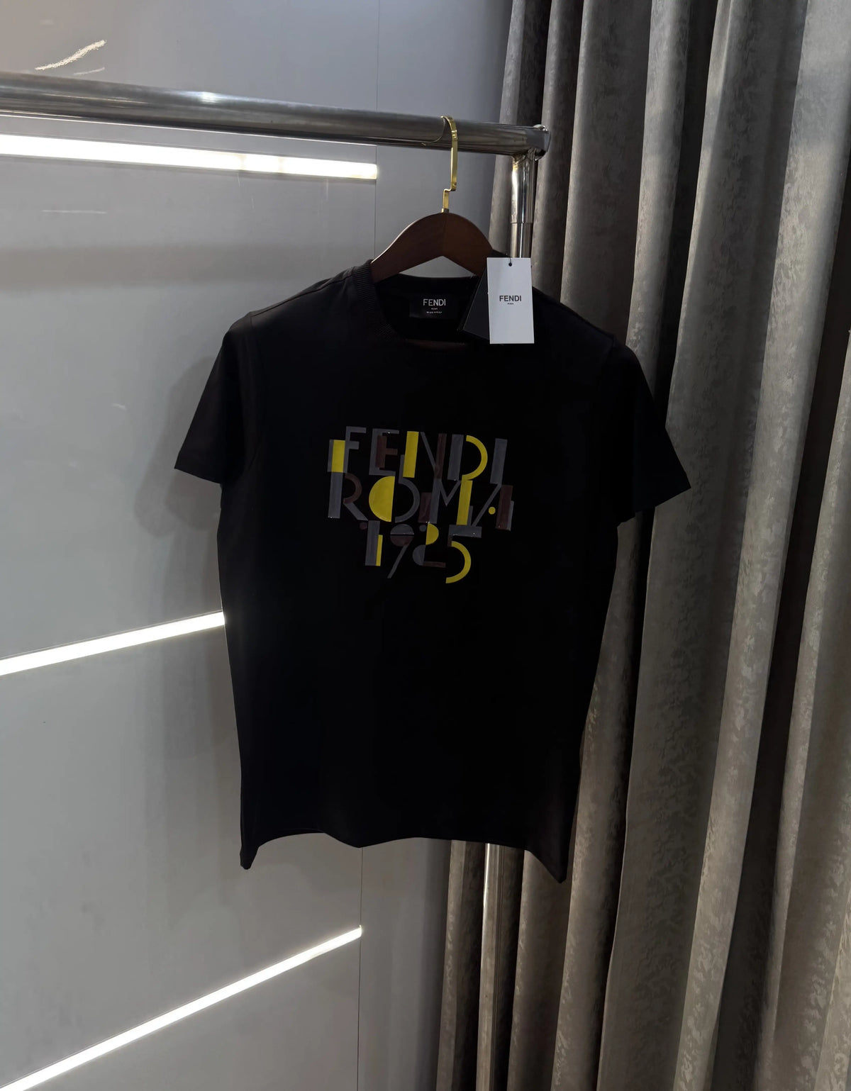 Fend i Black BLogo Work Imported T-Shirt