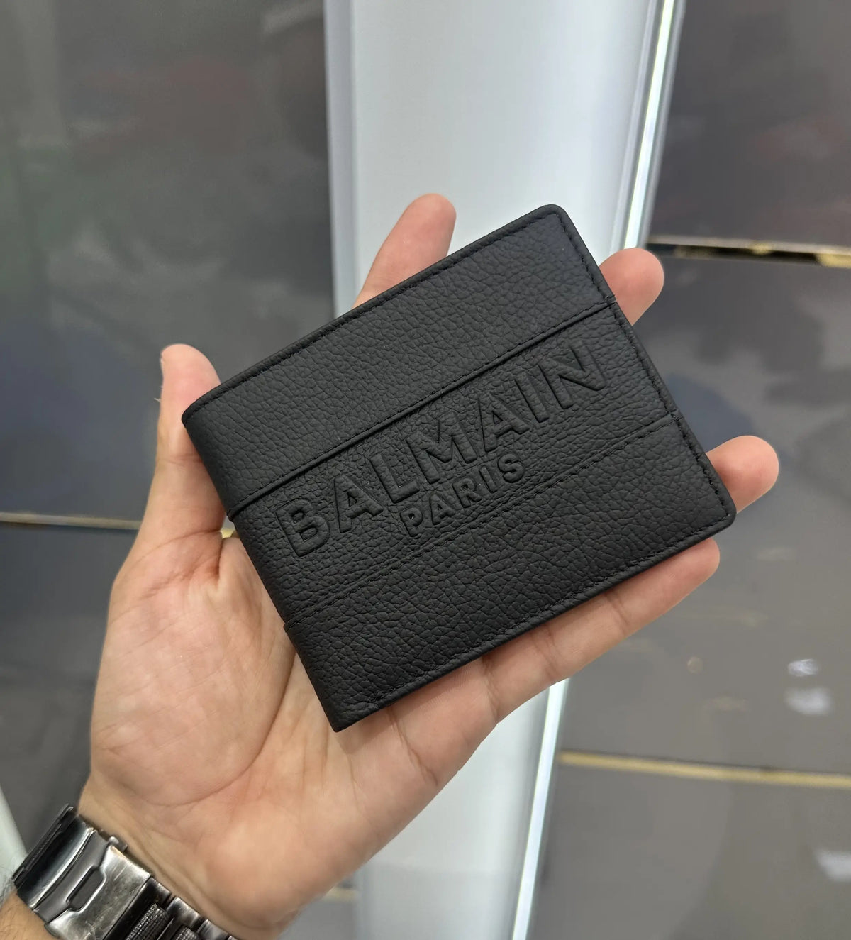 Balmai n Premium Wallet Black With Box b129