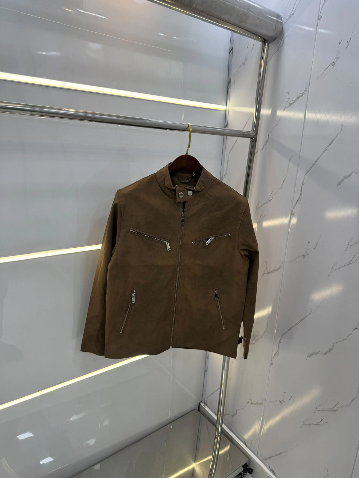 Coach Brown Premium Leather Jacket