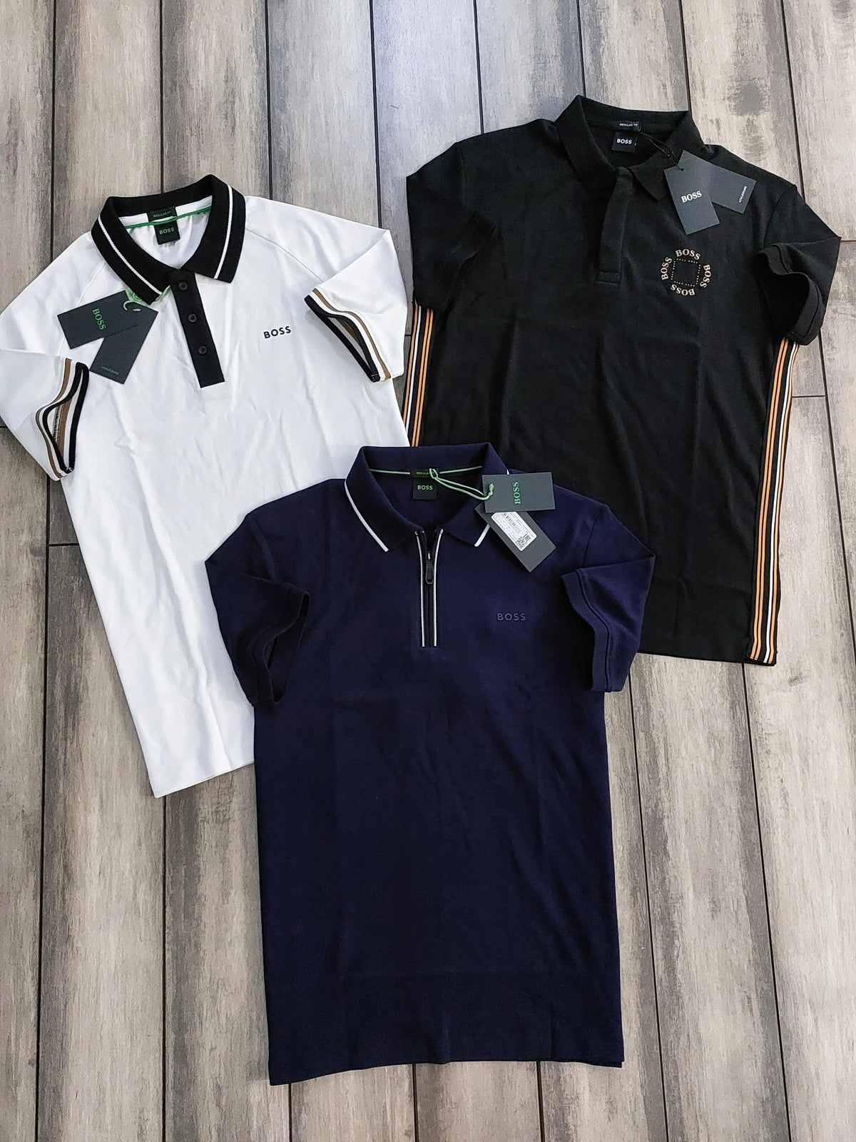 Hugo Bos s White Logo Work Premium Polo T-shirt
