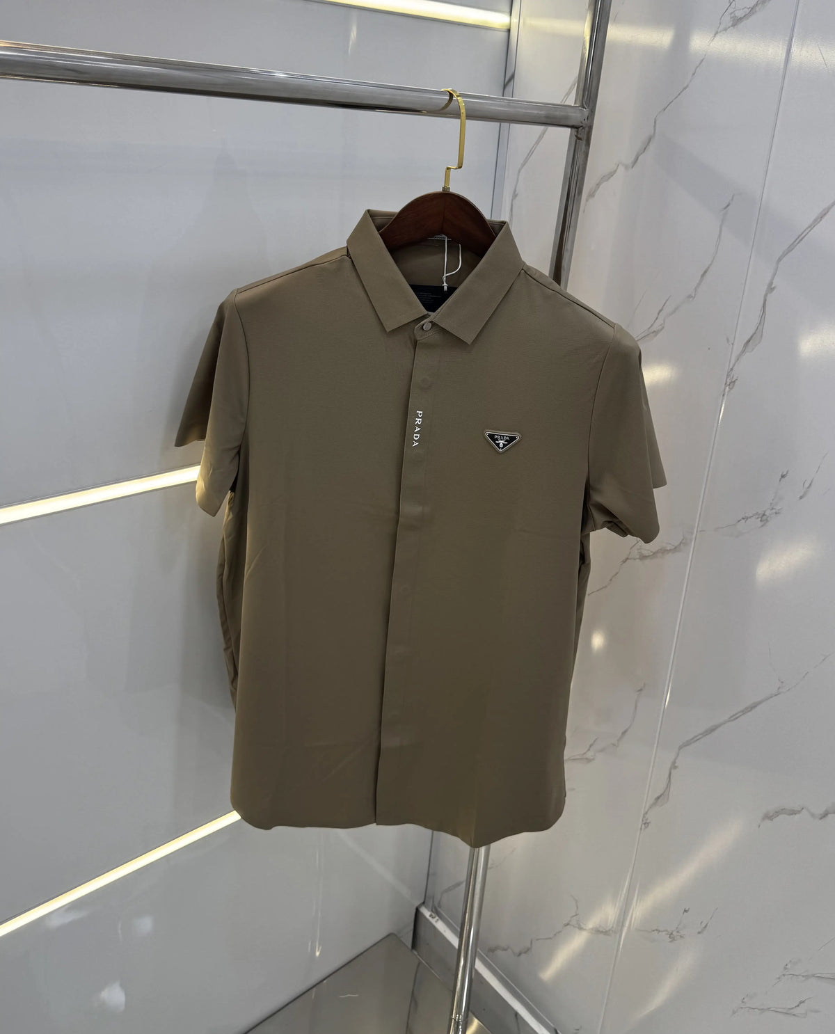 Prad a Milano Brown Imported Luxury Shirt