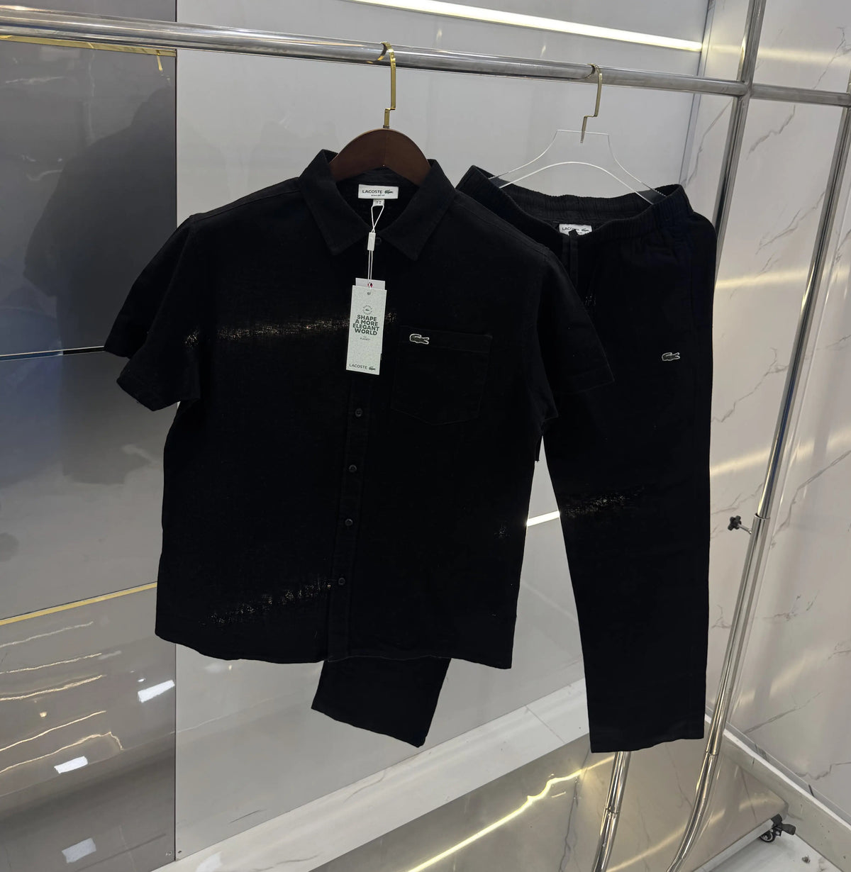 Lacost e Black Logo Work Premium Tracksuit