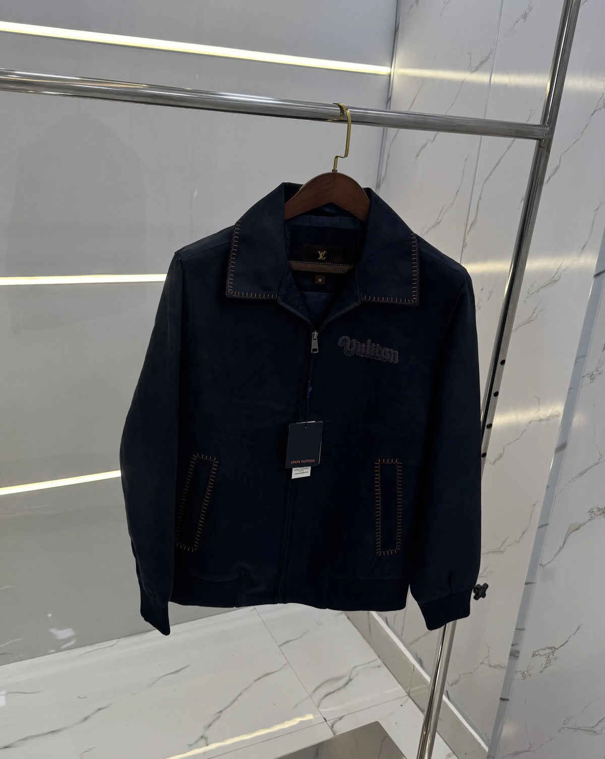Louis Vuitto n Navy Blue Sweado Jacket