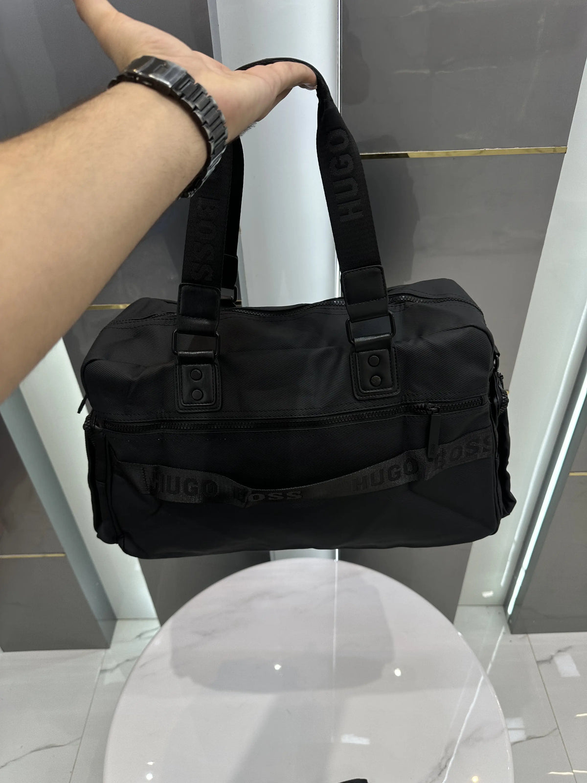 Hugo Bos s Luxury Imported Duffel Bag Bs187