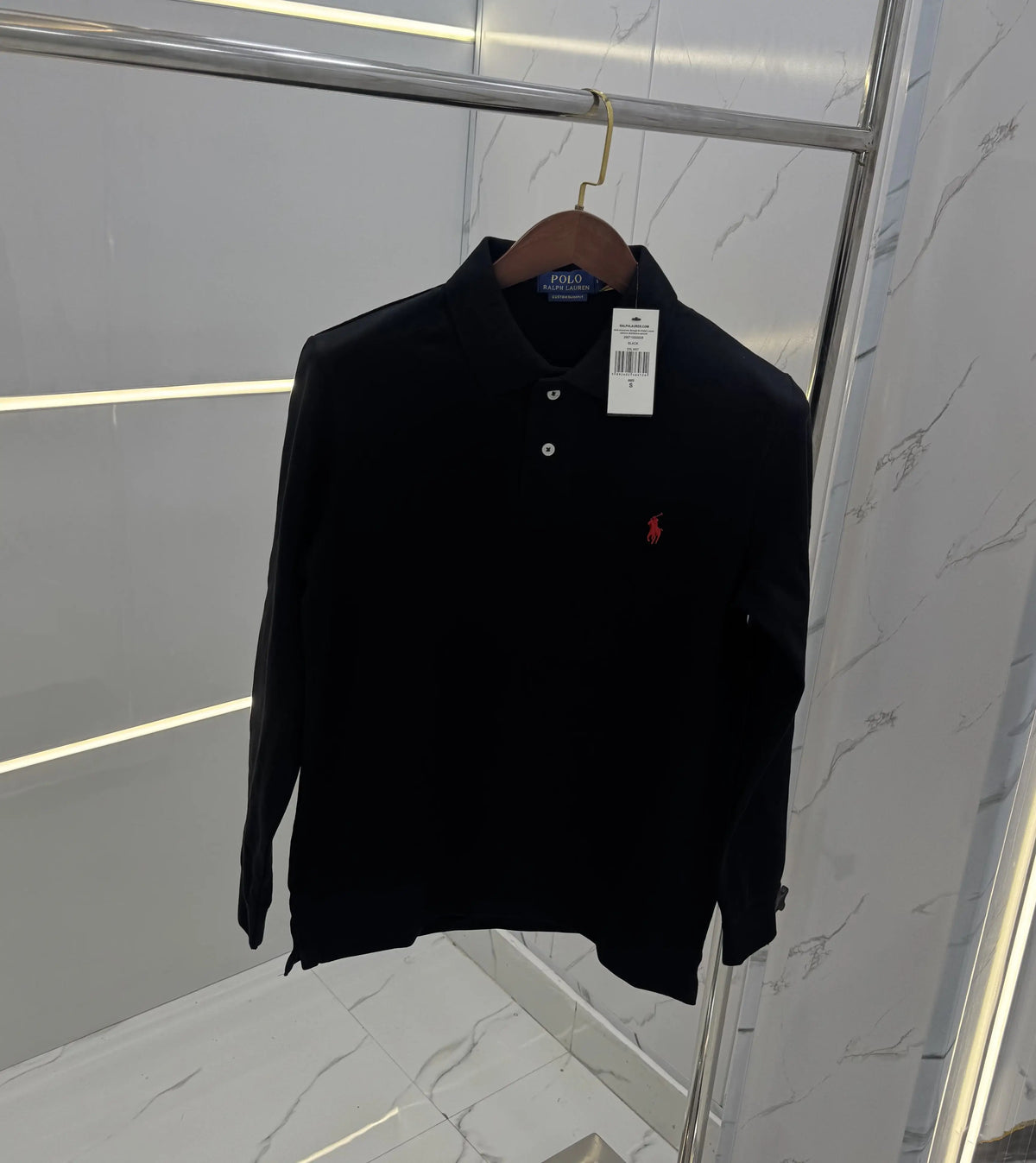 Ralph Laure n Black Embroidery Logo Premium Full Sleeves Polo T-Shirt