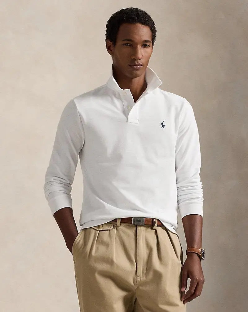 Ralph Laure n White Embroidery Logo Premium Full Sleeves Polo T-Shirt