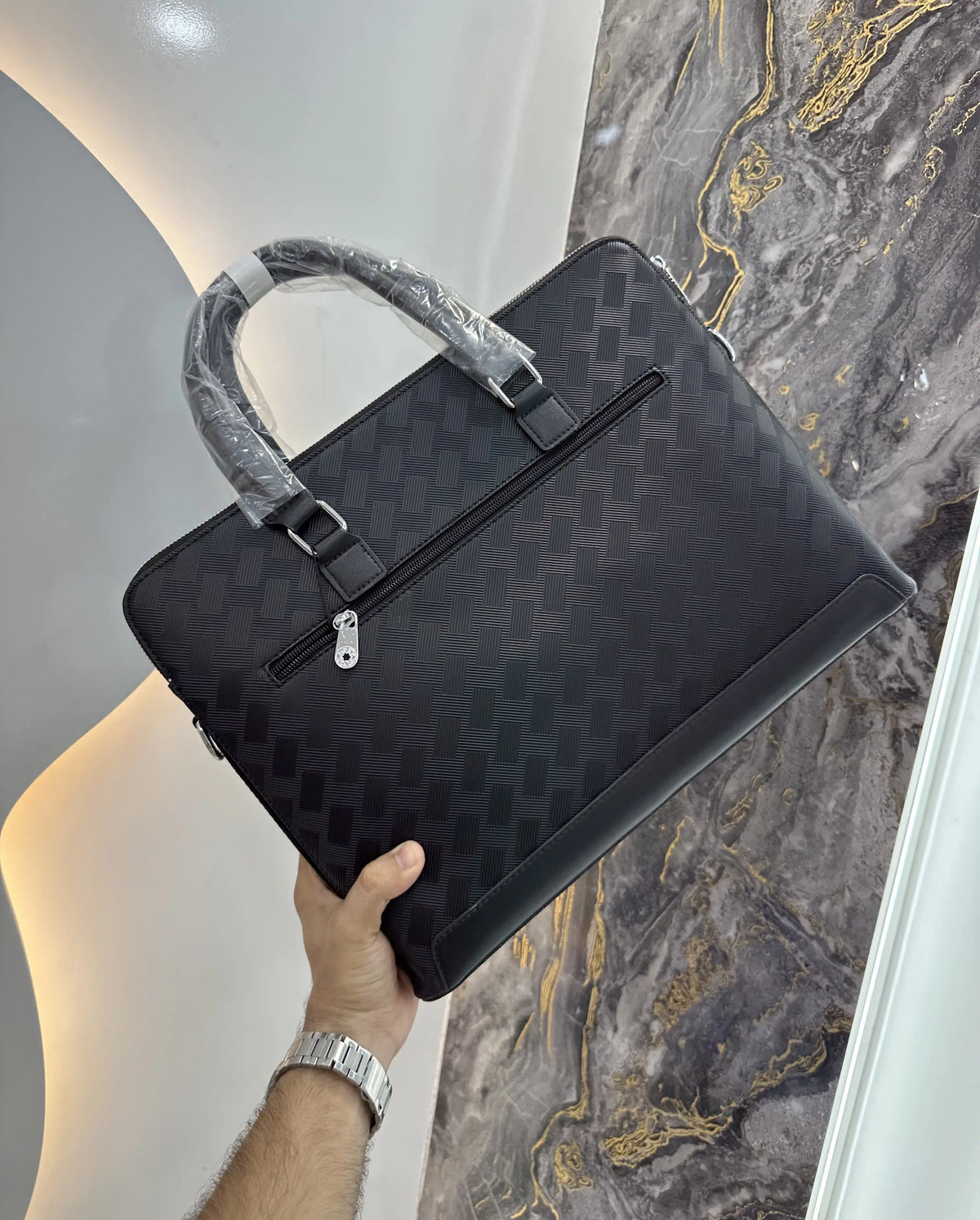 Mont Blan c Luxury Premium Imported Black Laptop Bag mb1799