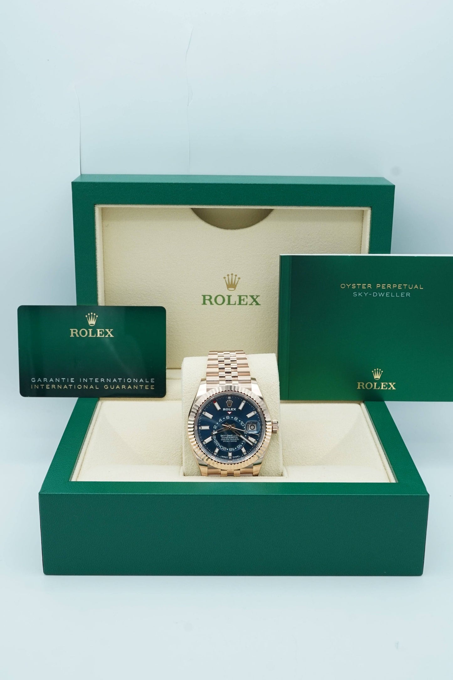 ROLEX SKY DWELLER - SILVER GREEN