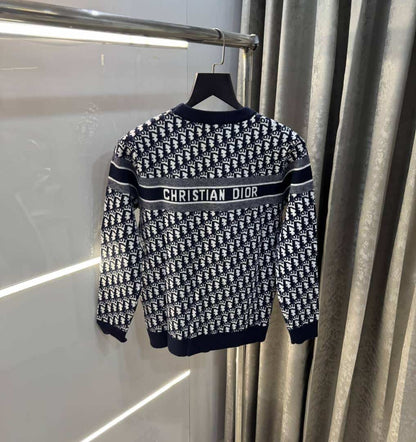 Christian Dio r Blue Knitted Imported Pull Over