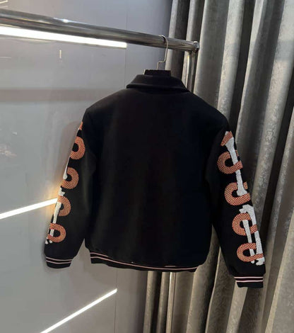 AMIR I Black Designer Gill Edition Imported Varsity Jacket