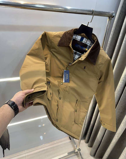 Ralp h Lauren Khakhi Imported Classic Bomber Jacket