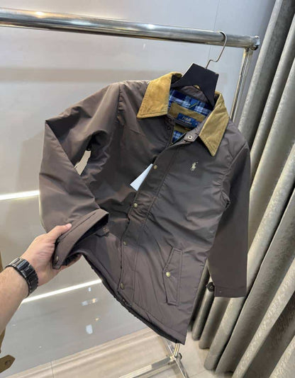 Ralp h Lauren Brown Imported Classic Bomber Jacket