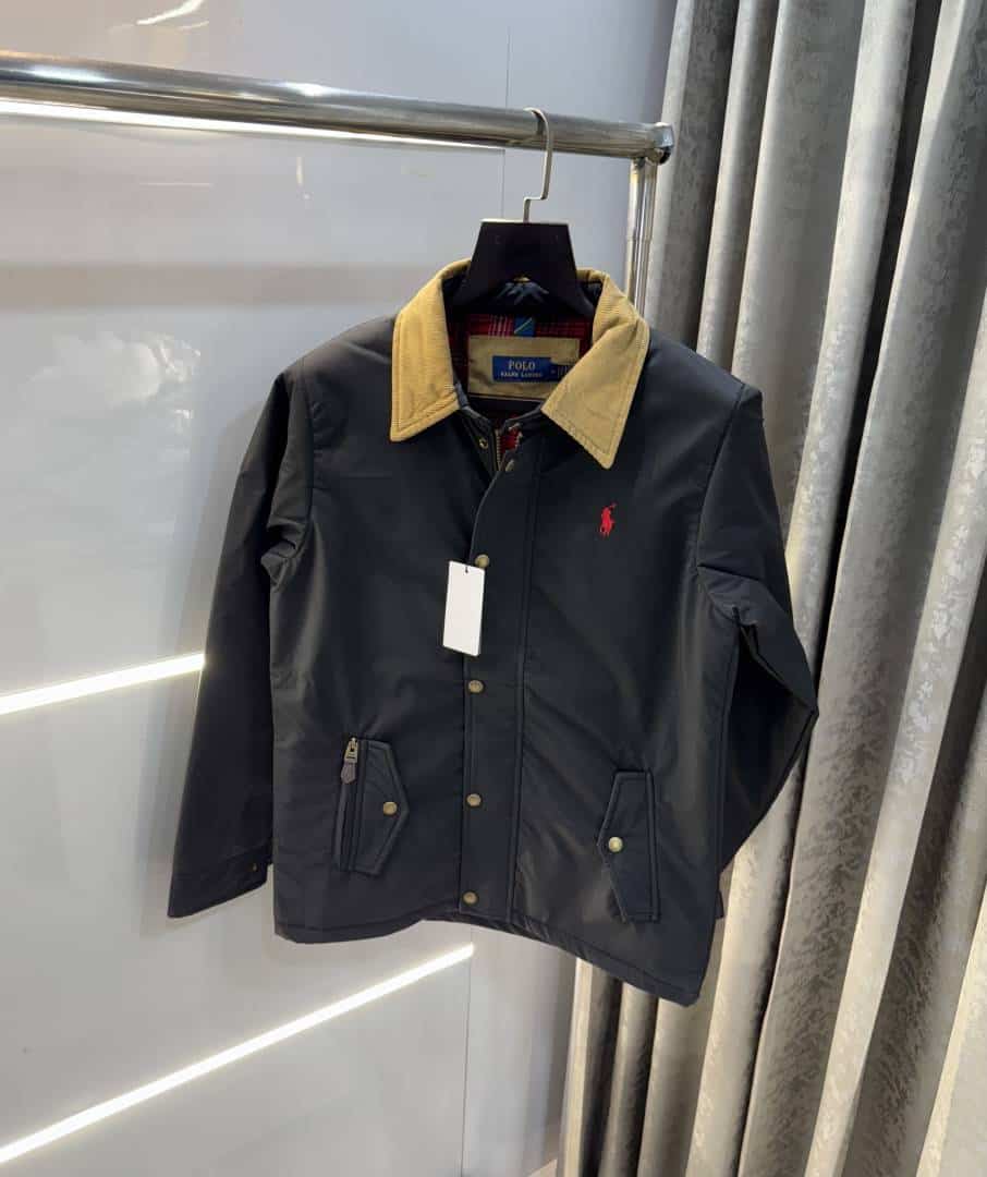 Ralph Lauren Black Imported Classic Bomber Jacket