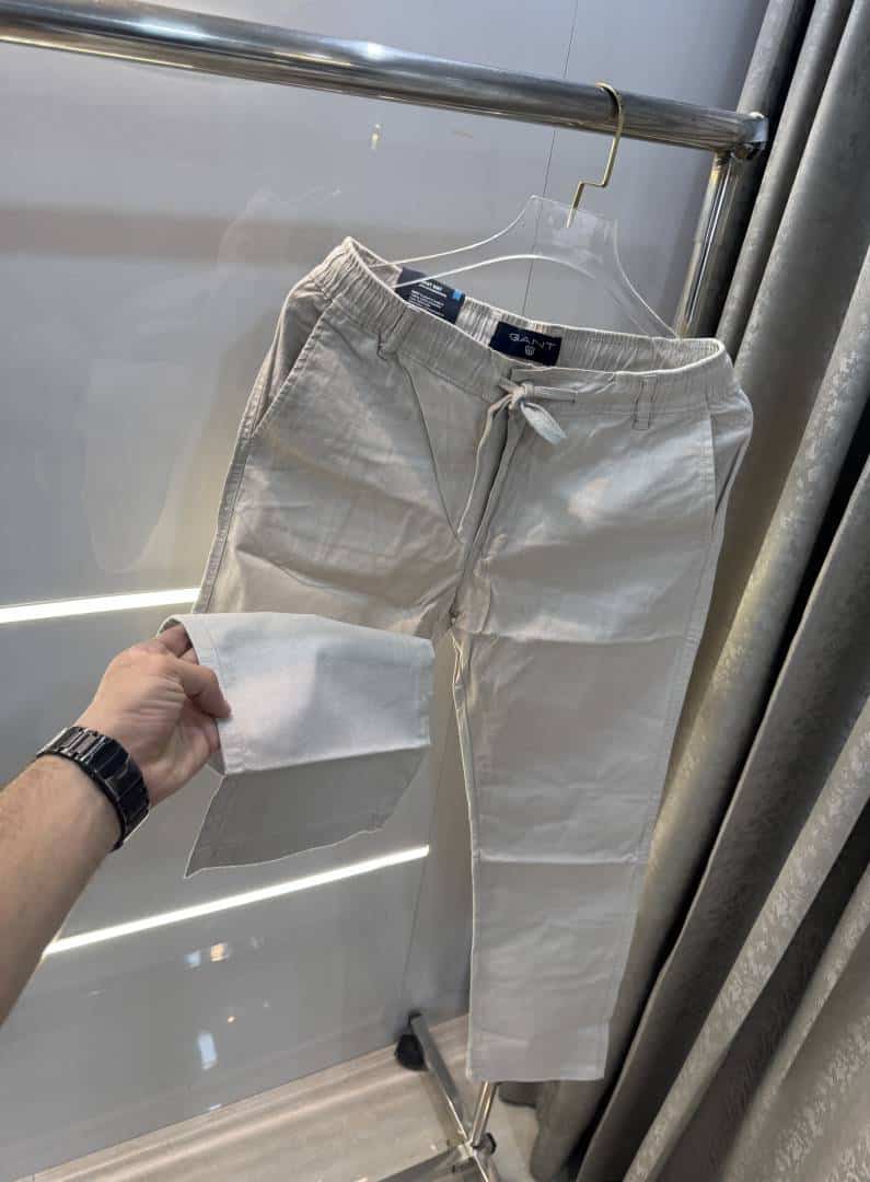 Gant Cream Premium Classic Cotton Pant