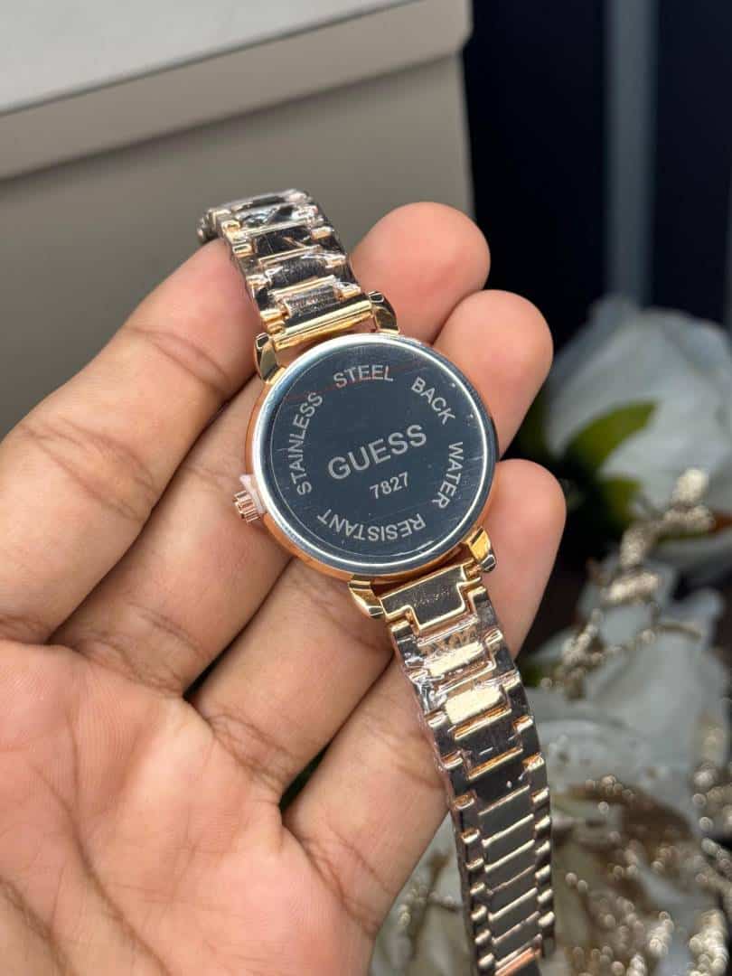 Gues s Sparkle Floral Copper Ladies Premium Watch