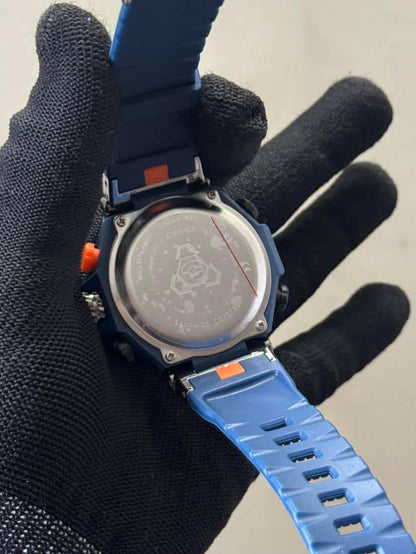 Gshock All Black Silicone Strap Analog With Digital Premium Watch