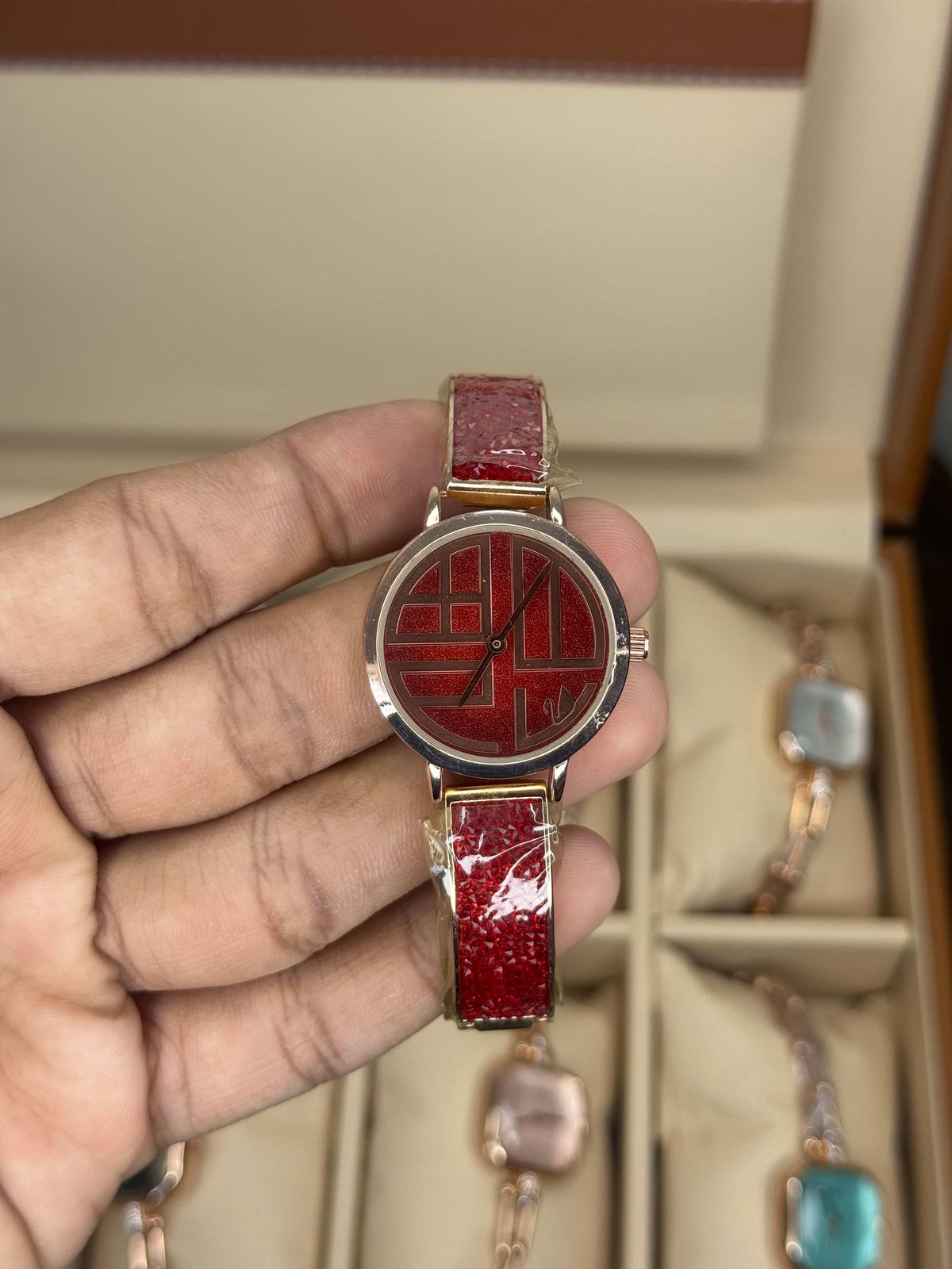 Swarovsk i Cosmic Red Premium Ladies Watch