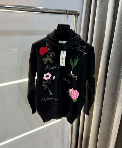 Christia.n Dio r Black Aujla Edition Imported Knitted Pull Over