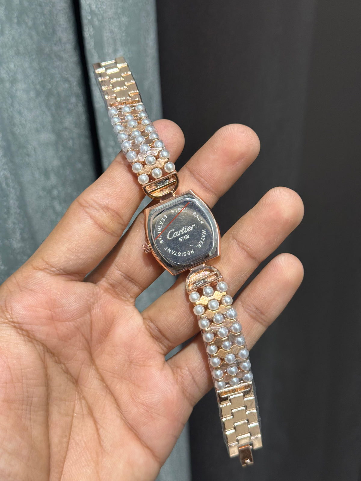 Cartie r Pearls Copper Black Premium Ladies Watch