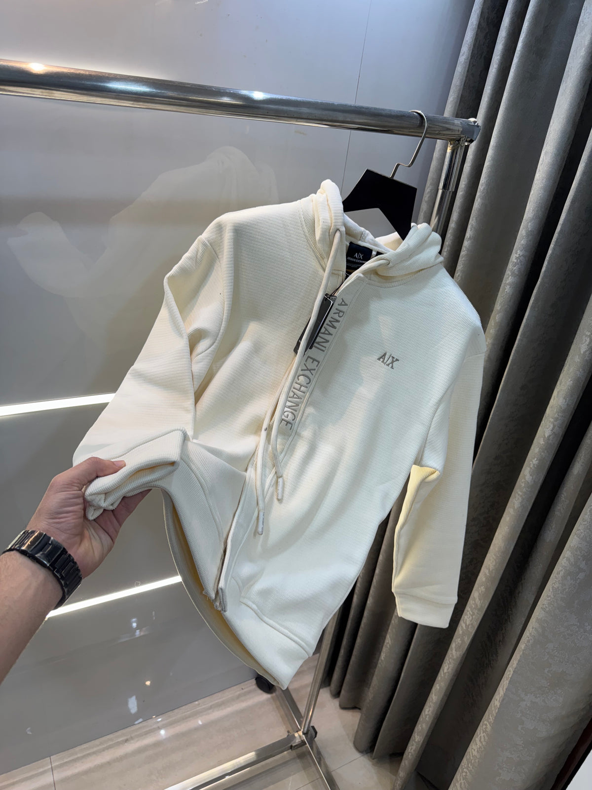Arman i E-xchange Cream Classic Zipper Jacket