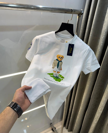 Ralph Laure n White Teddy Logo Premium T-Shirt
