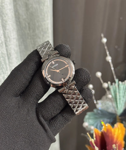 Gues s All Black Premium Ladies Watch