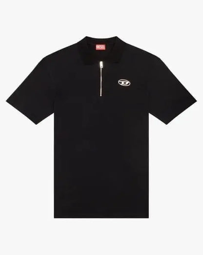 Diese l Black Logo Work Imported Polo T-Shirt