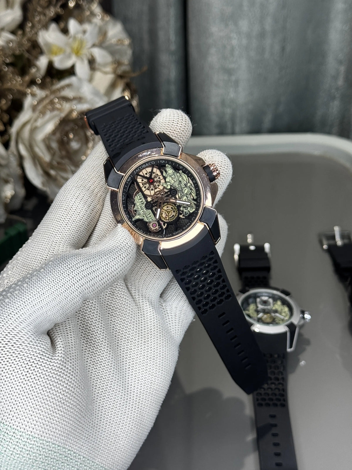 Jacob&Co. RAm. Copper Black Quartz Watch