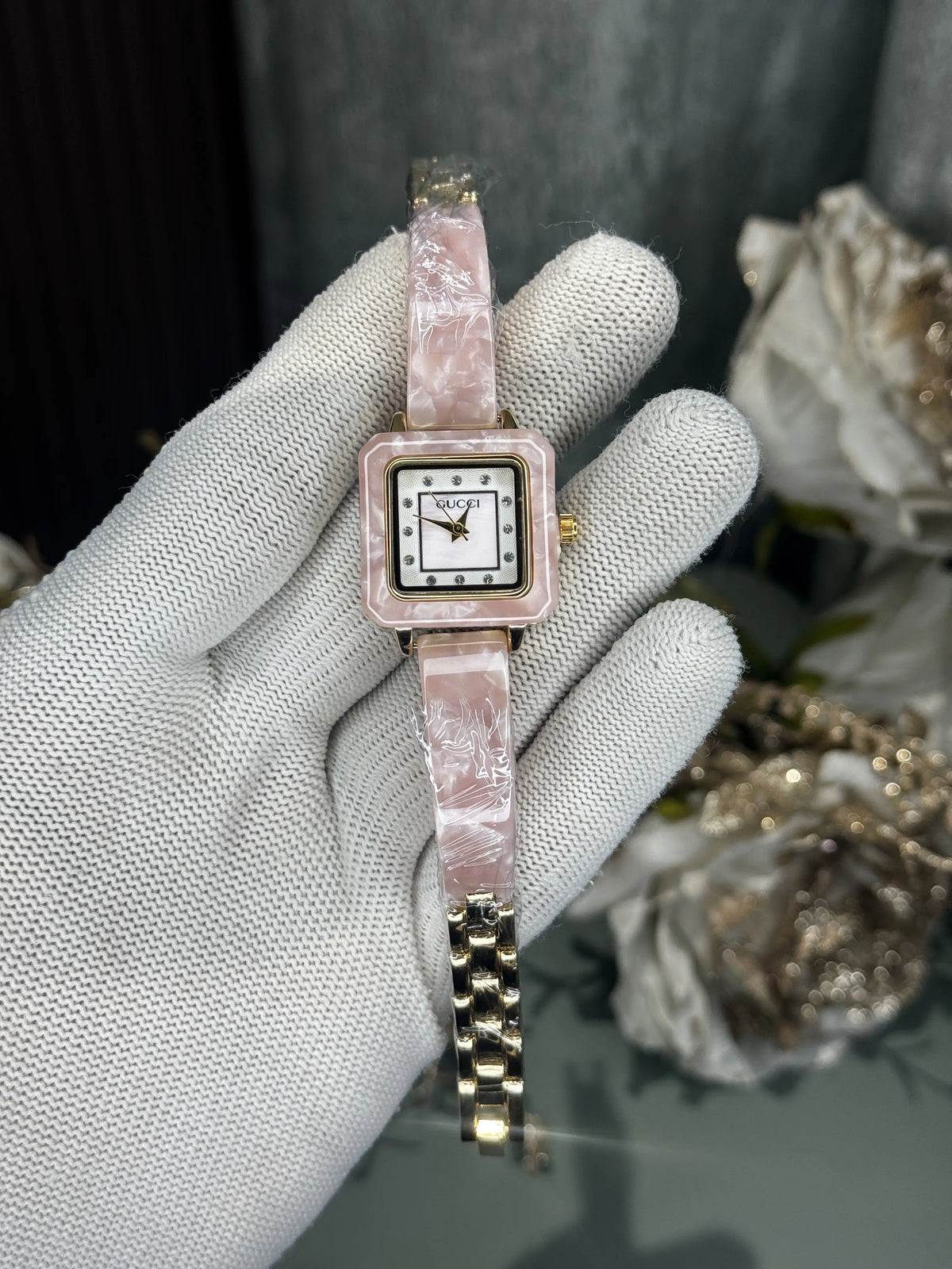 Gucci Gold Pink Premium Ladies Watch