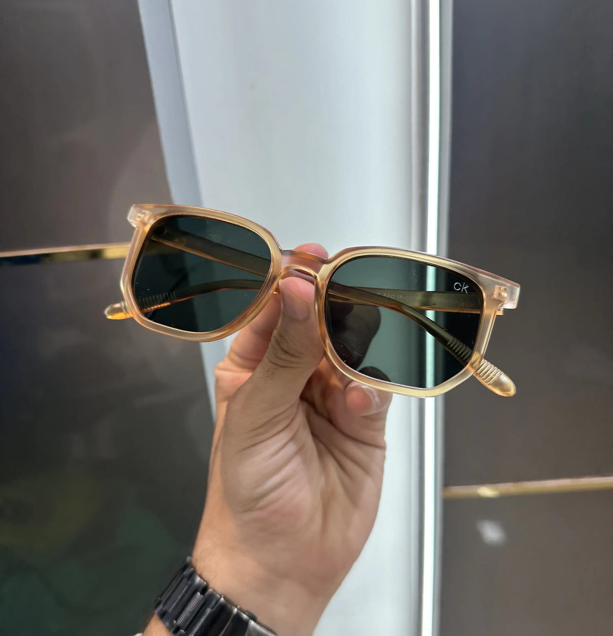 Calvin Klein Orange Green Premium Shades Y15