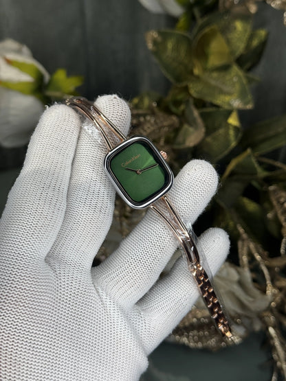 Calvin Klein Dual Tone Green Premium Watch