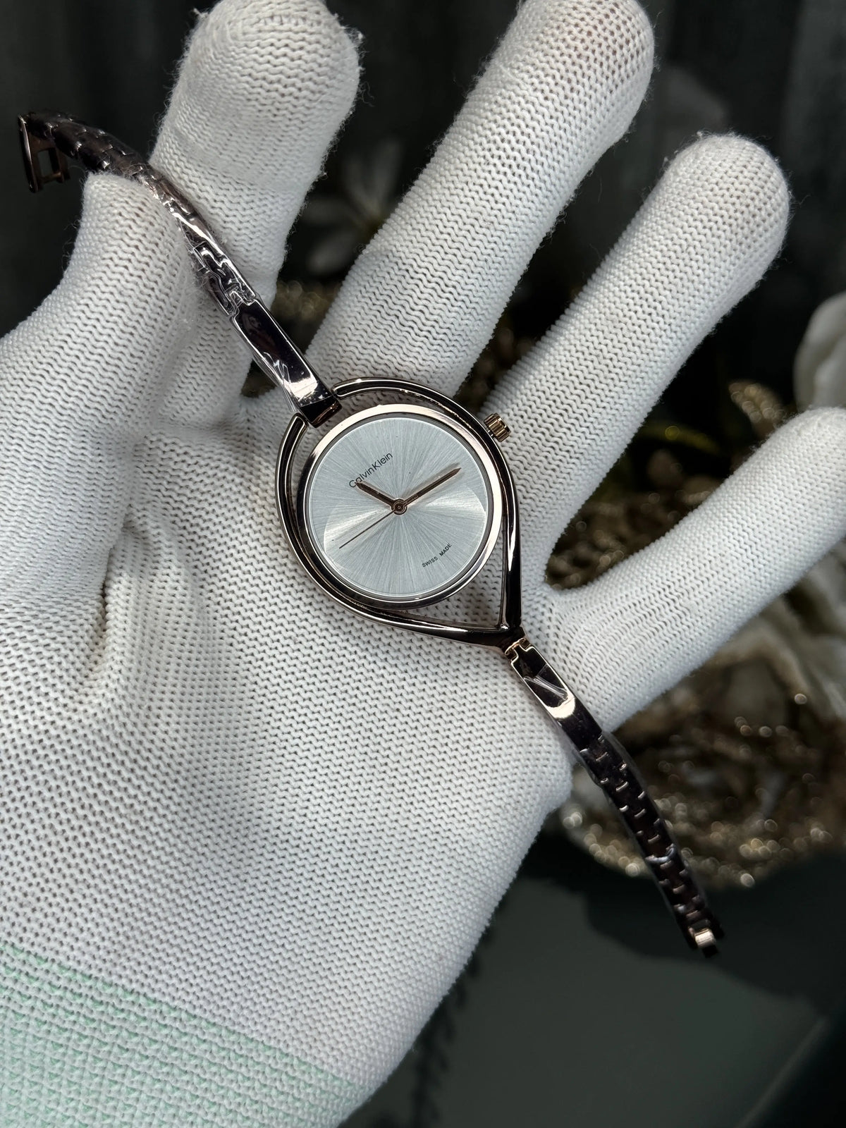 Calvin Klei n Leaf Copper White Premium Watch