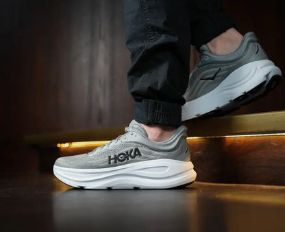 Hok_a Bondi 9 Grey Shoes