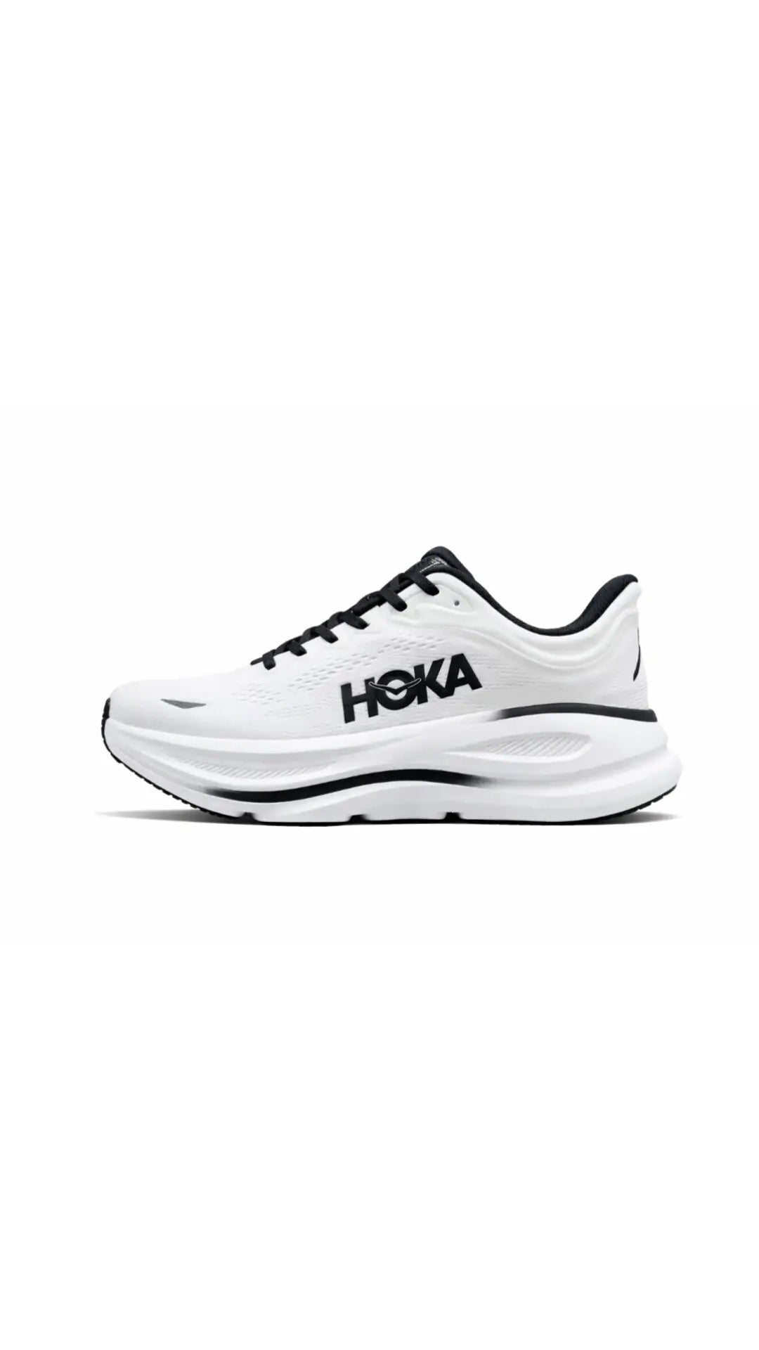 Hok_a Bondi 9 White Black Mens Shoes