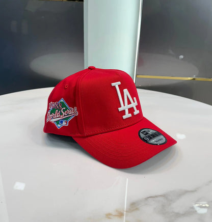 LA Red White Imported Cap
