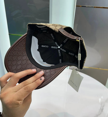 Gucc i Brown Monogram Imported Cap