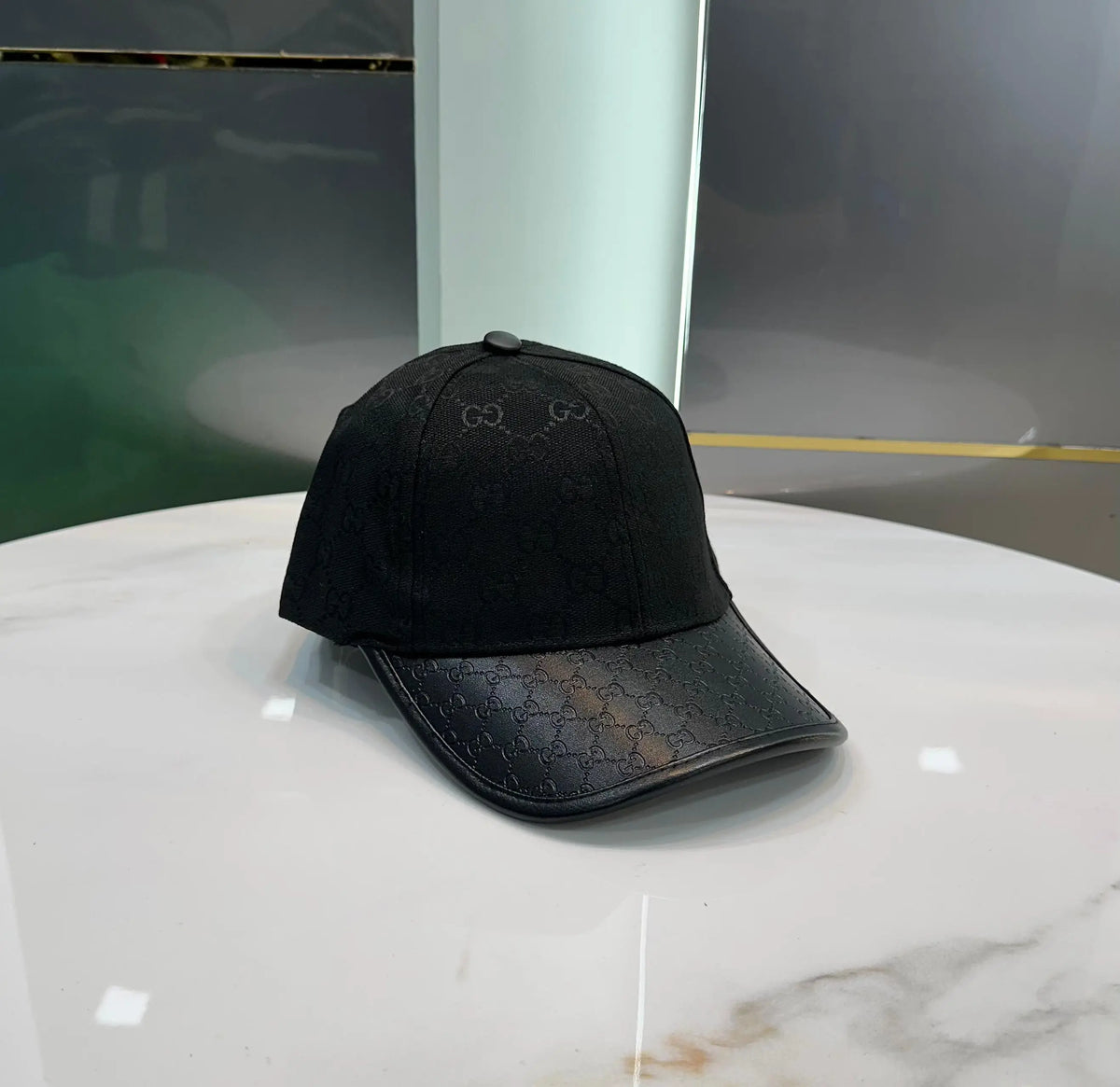 Gucc i Black Monogram Imported Cap