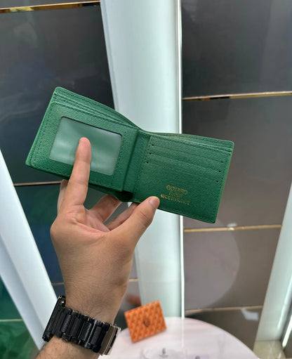 Goyar d Green Monogram Premium Wallet
