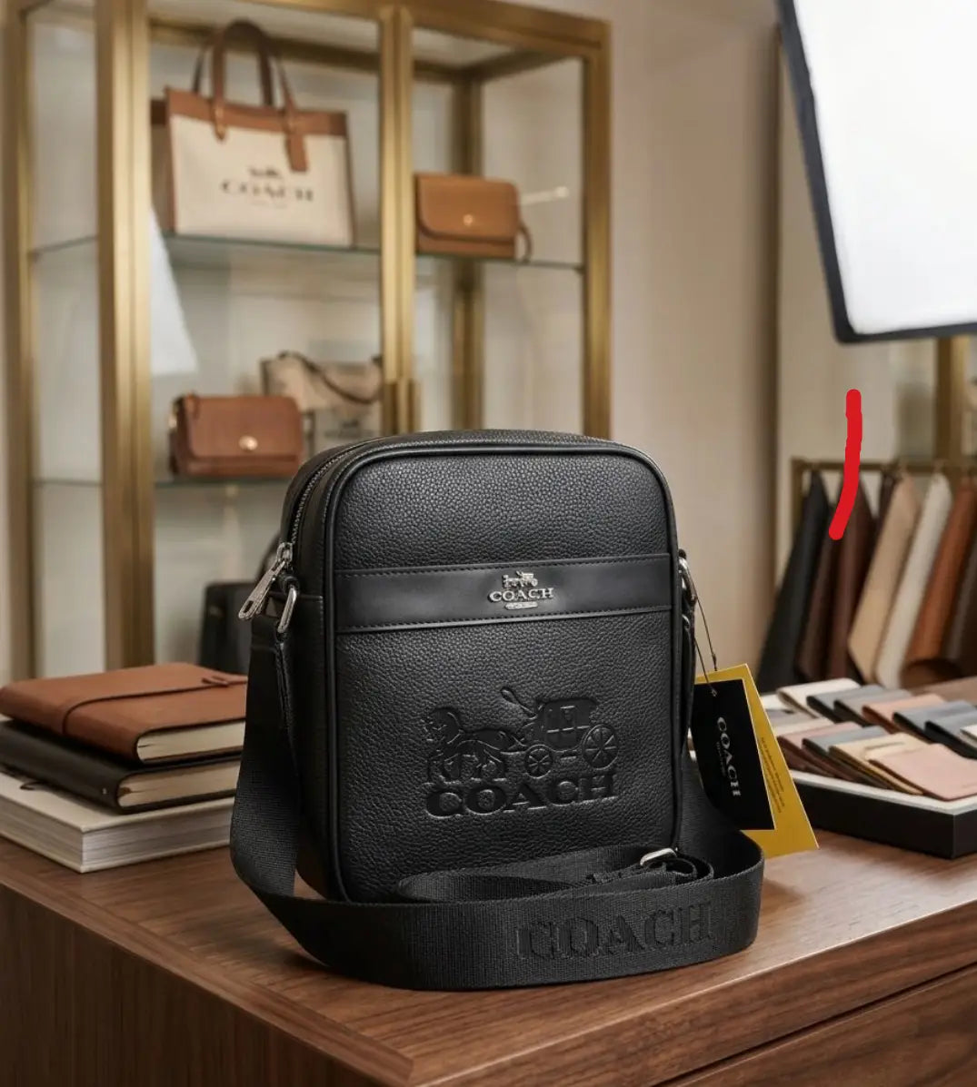 Coac h Black Premium Imported Cross Body Bag