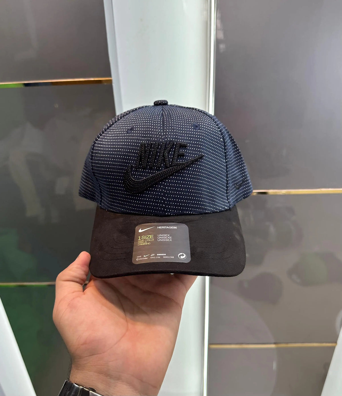 Cap Nik e Blue Black Premium Imported Cap