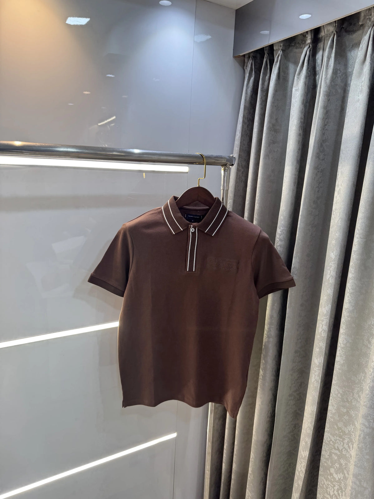 Tommy Hilfiger Brown Premium Polo T-shirt