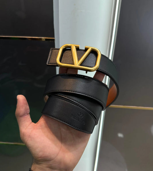 Valentino Gold Reversible Premium Imported Belt